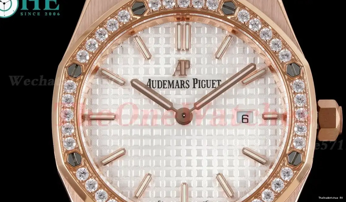 RG 8F Swiss Dial Oak Quartz 33mm  white Ladies RG Royal 0608